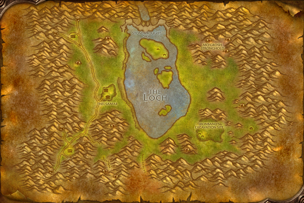Karte von Loch Modan