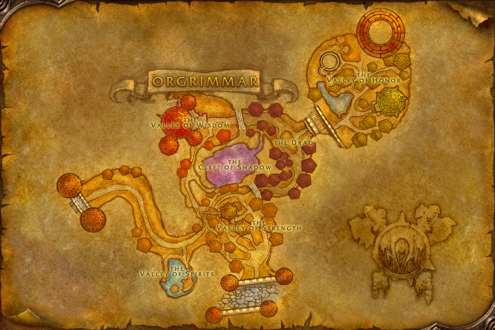 Karte von Orgrimmar