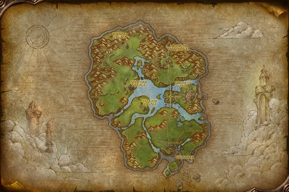 Karte von Zephras Isle